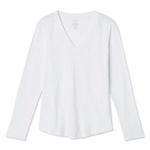 Women's V-Neckline Long Sleeve Tee